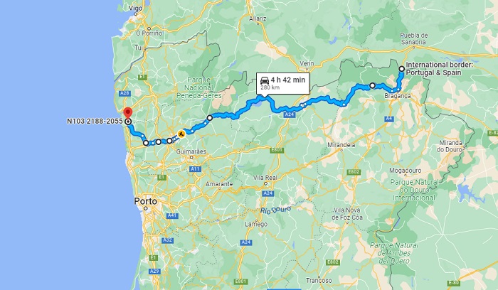 Tem 300 km a estrada nacional mais bonita norte de Portugal