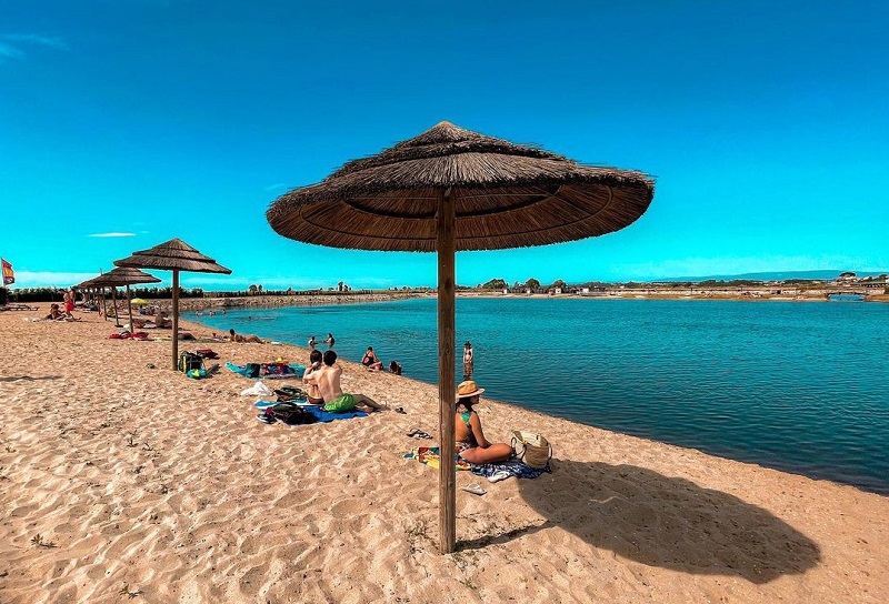 Esta é praia com a água a mais quente do norte de Portugal água a 25ºC e fica em Aveiro