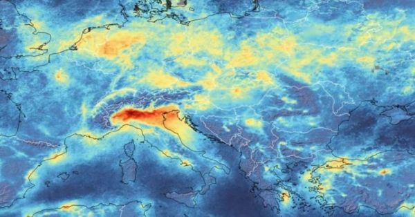 O mundo está a emitir menos milhões de toneladas de CO2 vê o video da Agência Espacial Europeia