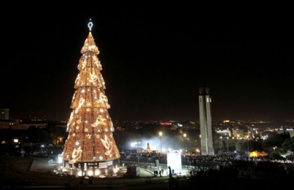 A maior árvore de Natal da Europa já foi Portuguesa