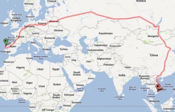 275 horas a viagem de comboio mais longa do mundo começa em Portugal
